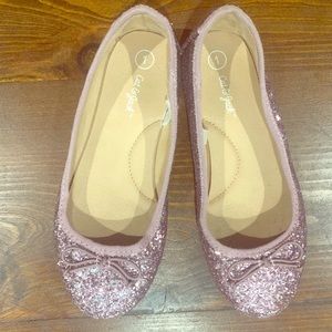 Cat & Jack glitter flats